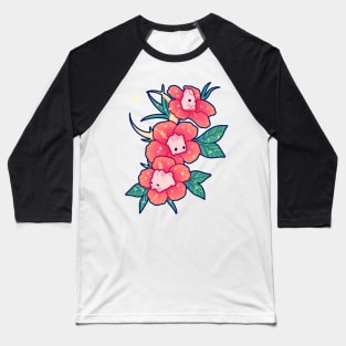 Hibiscus Bunnies Baseball T-Shirt